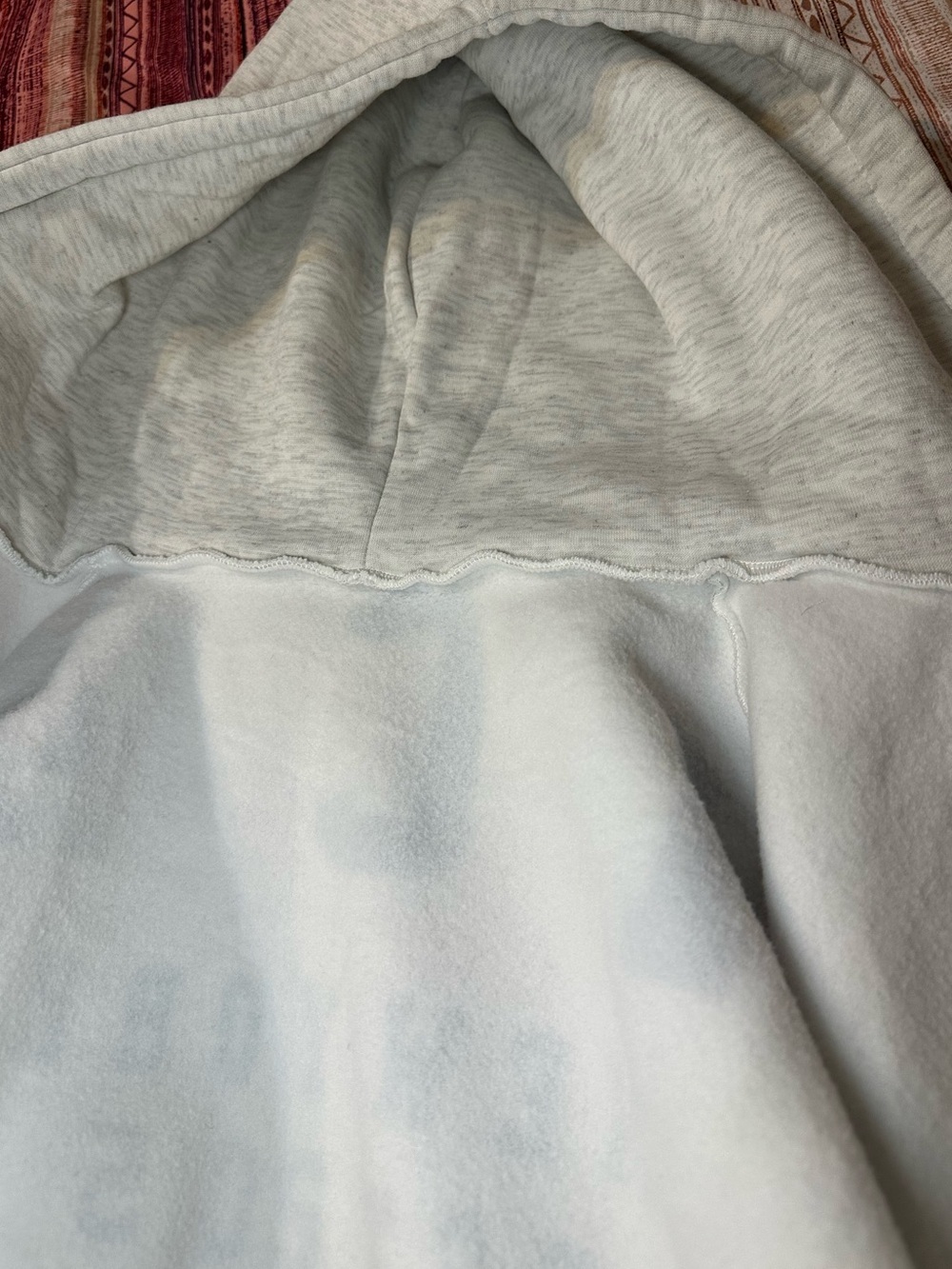 Oversized Cropped Zip Hoodie Fleece Lined Varsity Graphic Streetwear L NWOT - Picture 9 of 11